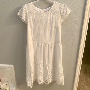 *LIKE NEW* Loft white lace dress